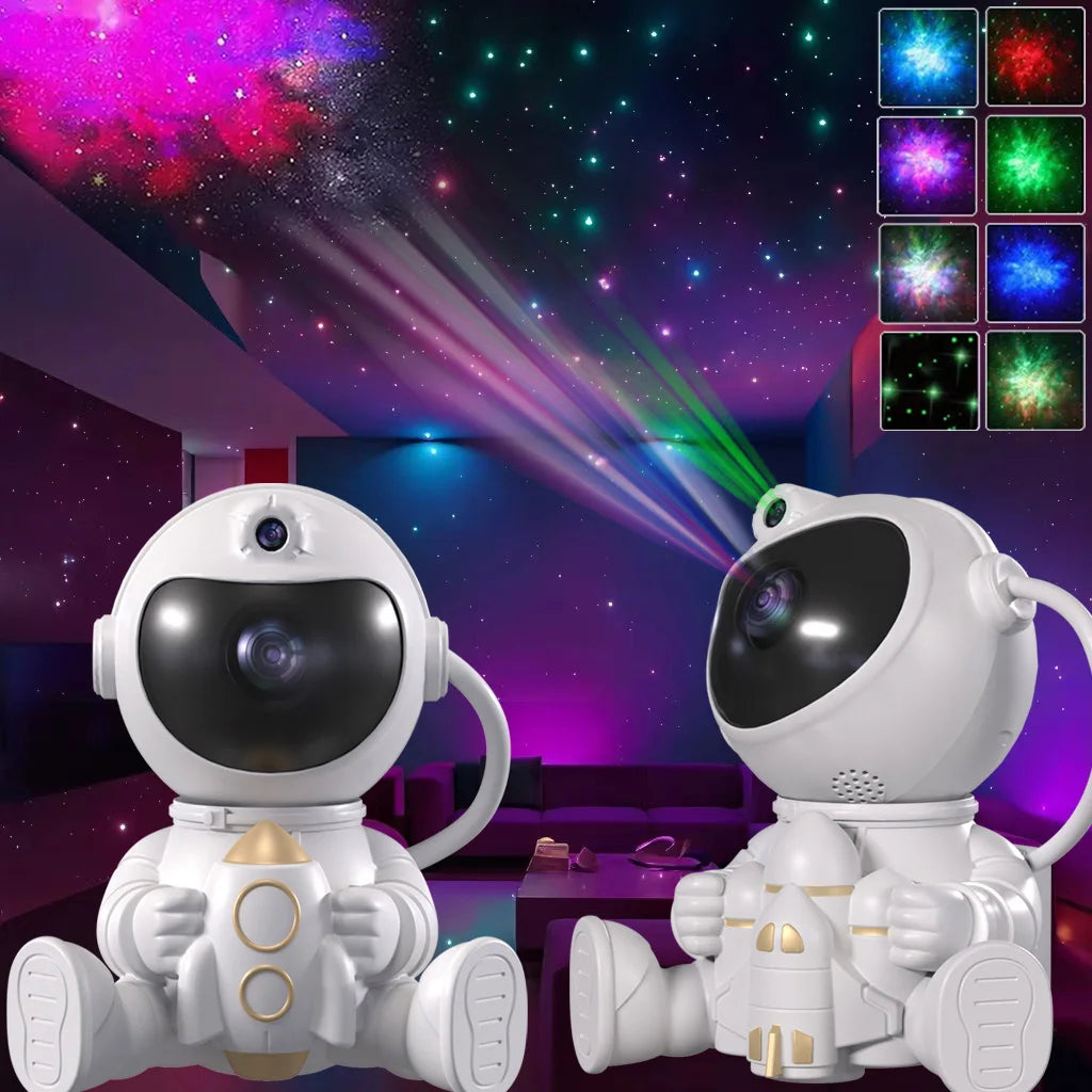 Astronaut stjärn- och galaxprojektor